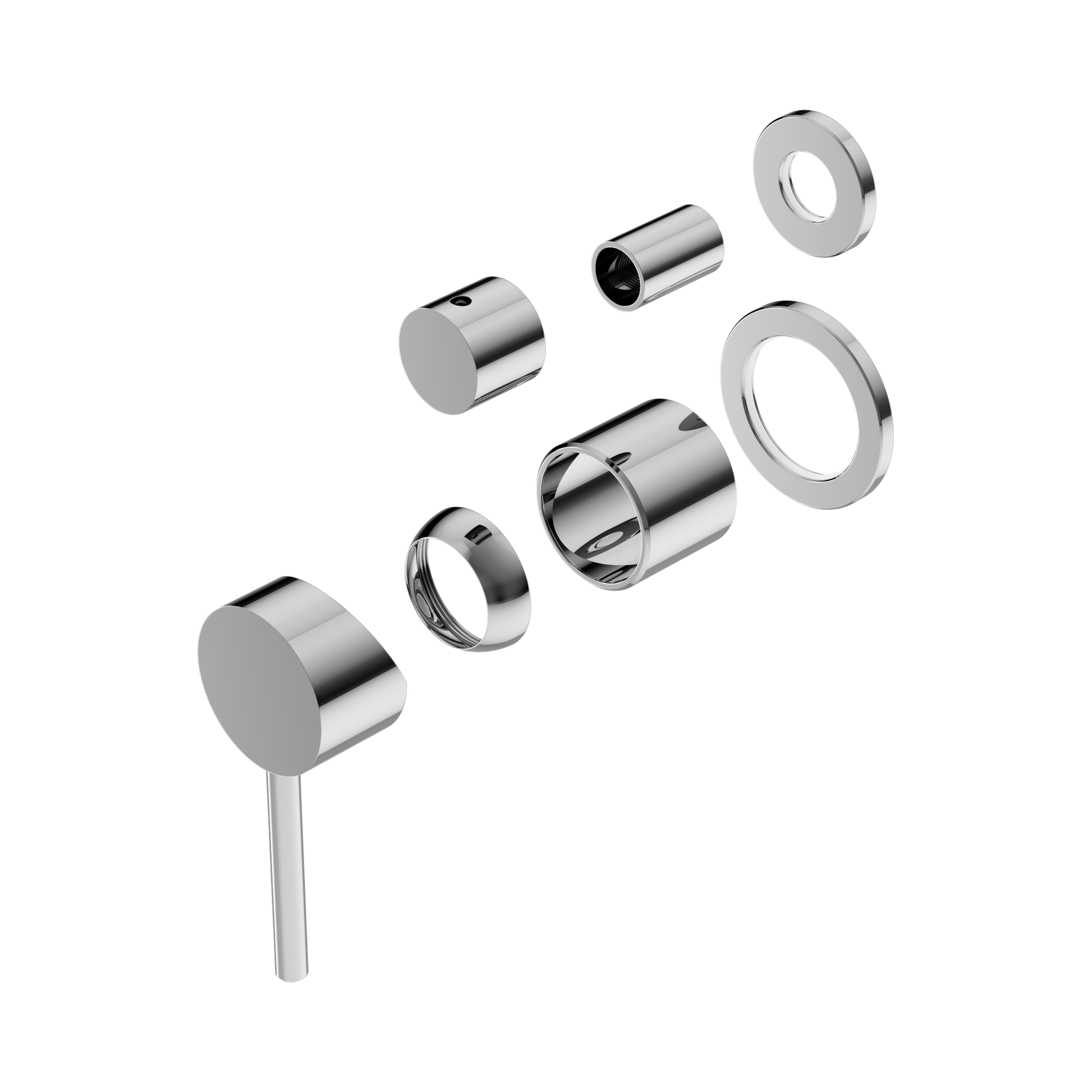 Nero Dolce Diverter Mixer Separate Back Plate Trim Kits Only, Chrome
