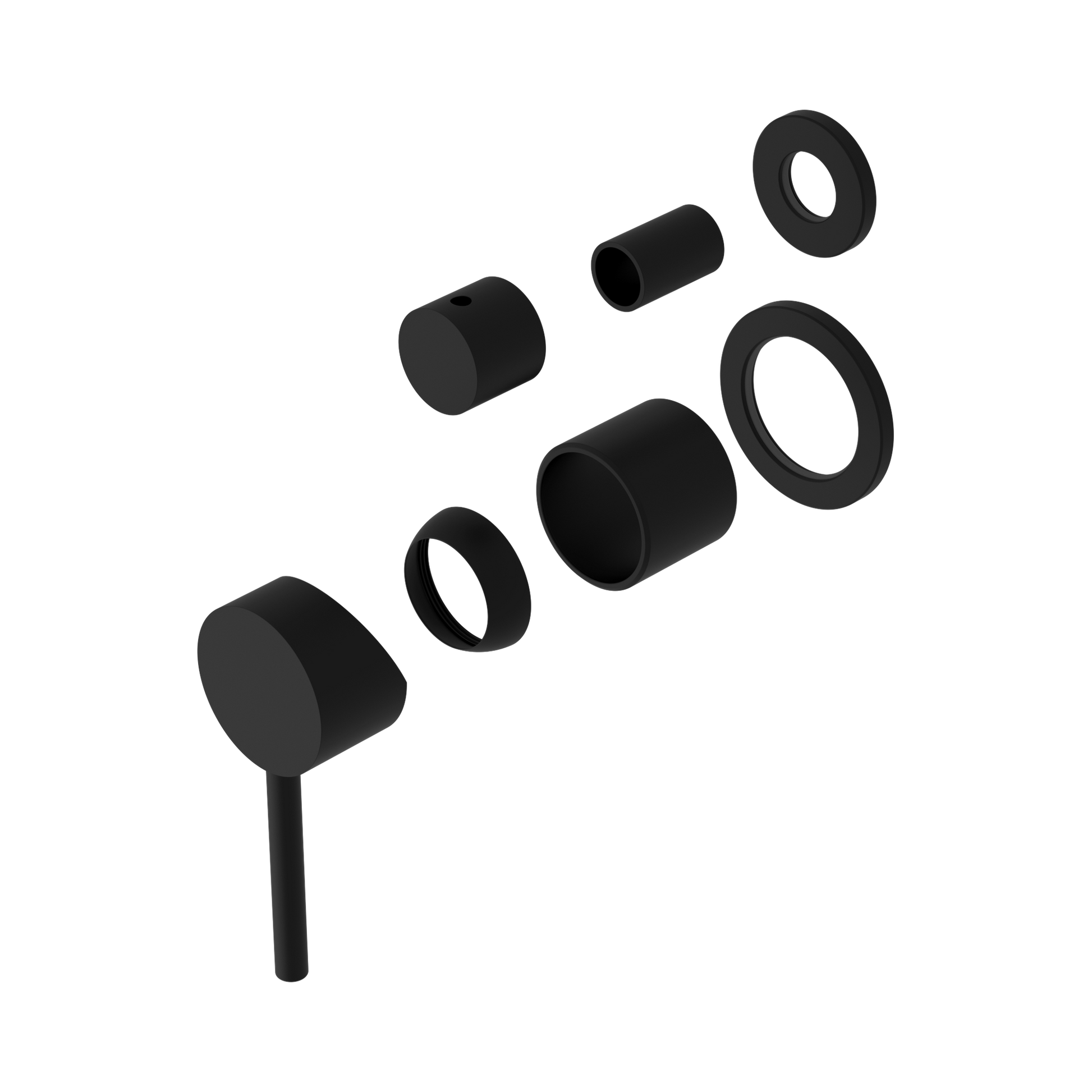 Nero Dolce Diverter Mixer Separate Back Plate Trim Kits Only, Matte Black