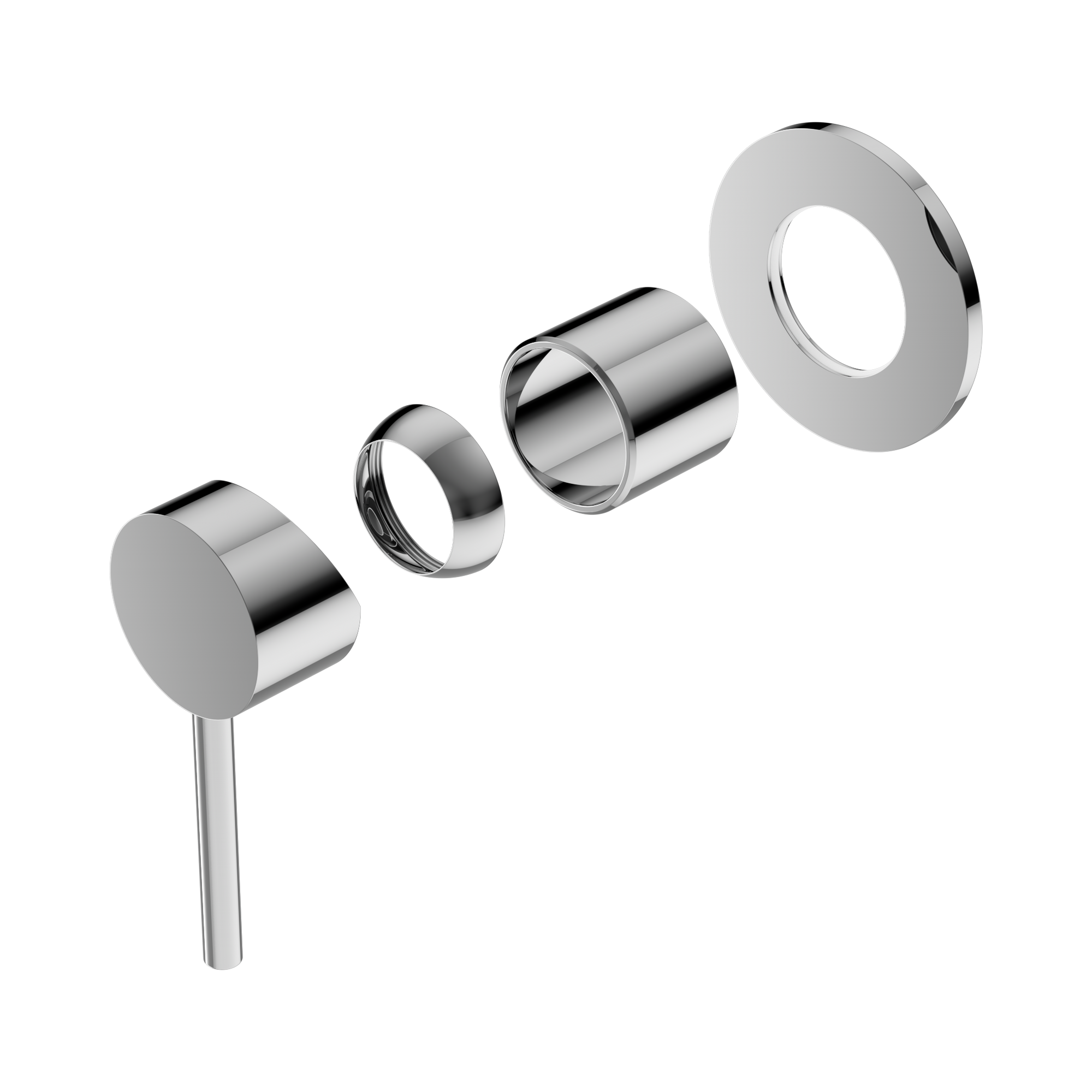 Nero Dolce Wall/Shower Mixer Trim Kits Only, Chrome