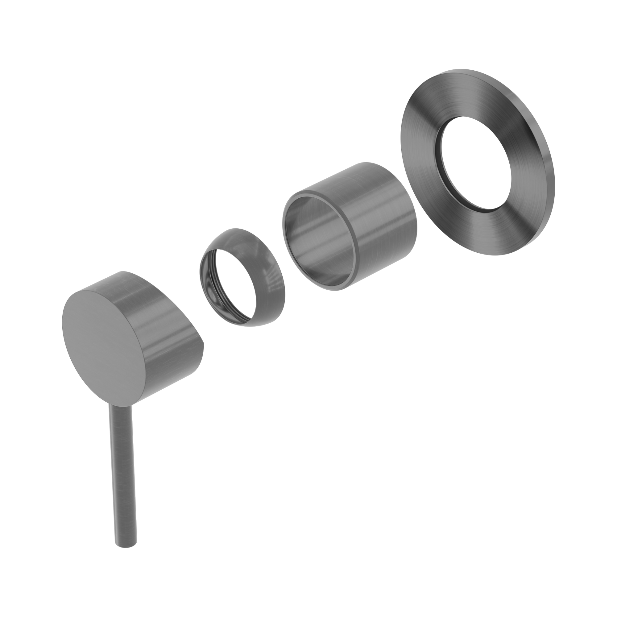 Nero Dolce Wall/Shower Mixer Trim Kits Only, Gun Metal