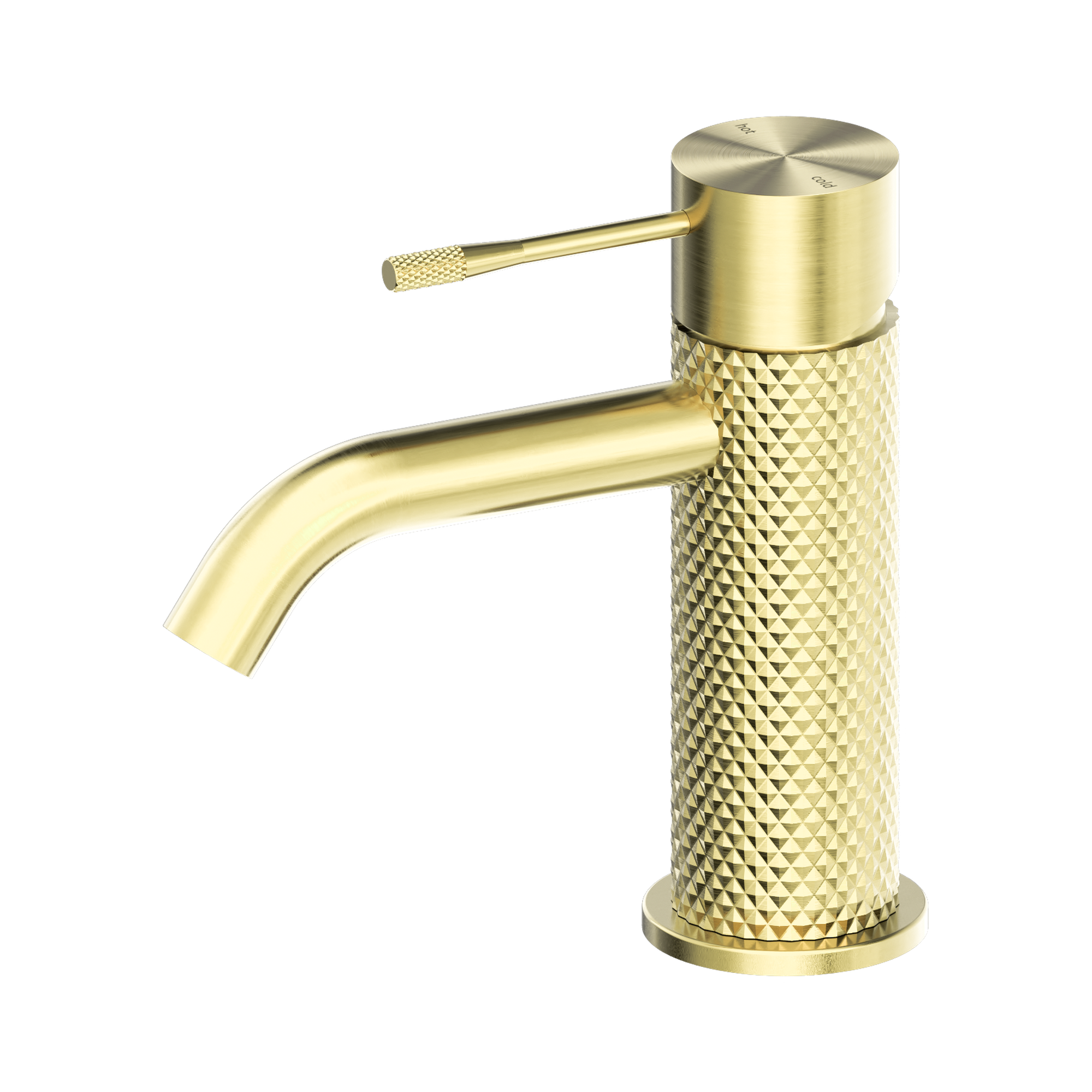 Nero Opal Basin Mixer, Brushed Gold