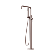 Nero Opal Freestanding Bath Mixer With Hand Shower, Brushed Bronze