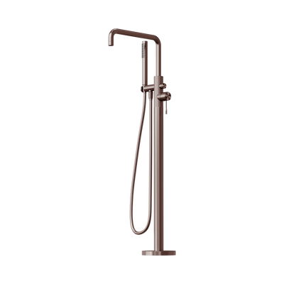 Nero Opal Freestanding Bath Mixer With Hand Shower, Brushed Bronze