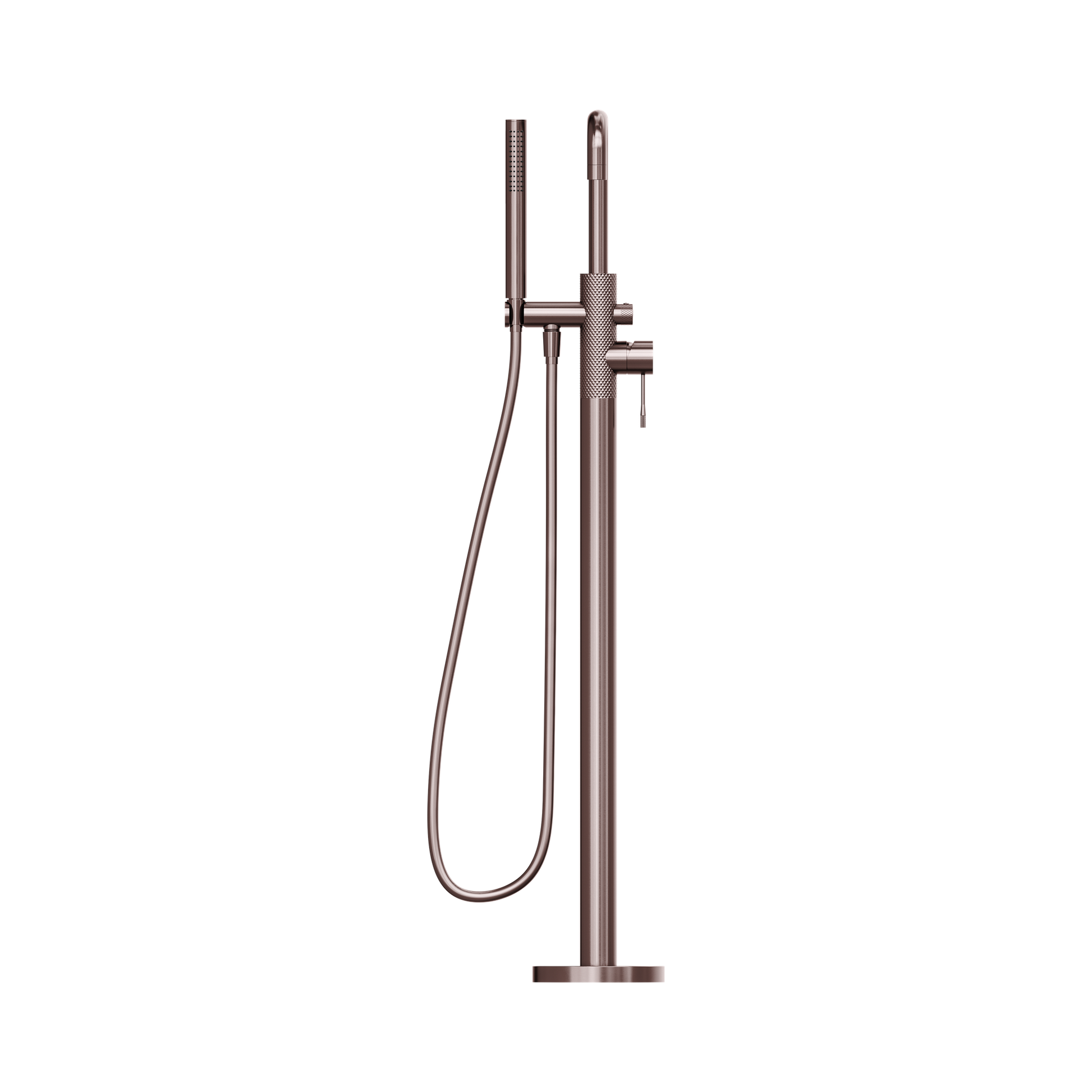 Nero Opal Freestanding Bath Mixer With Hand Shower, Brushed Bronze