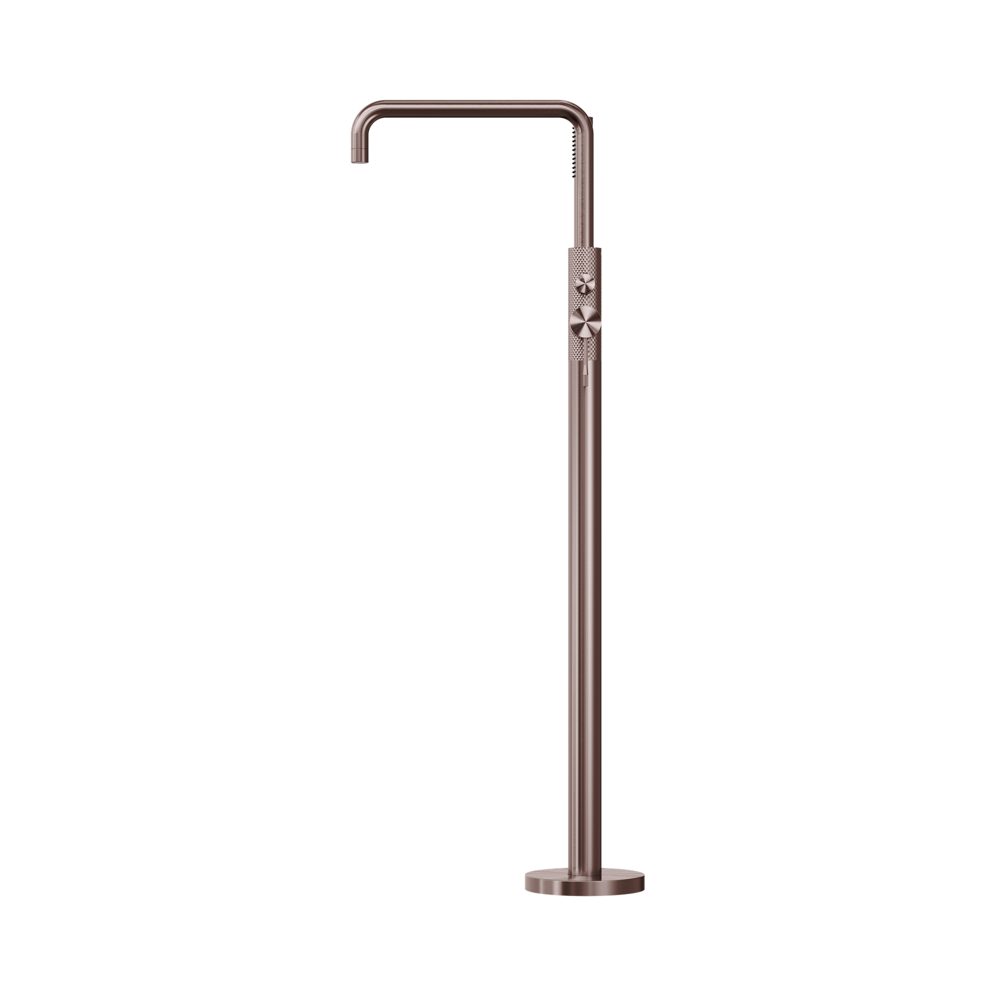 Nero Opal Freestanding Bath Mixer With Hand Shower, Brushed Bronze