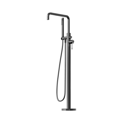 Nero Opal Freestanding Bath Mixer With Hand Shower, Graphite