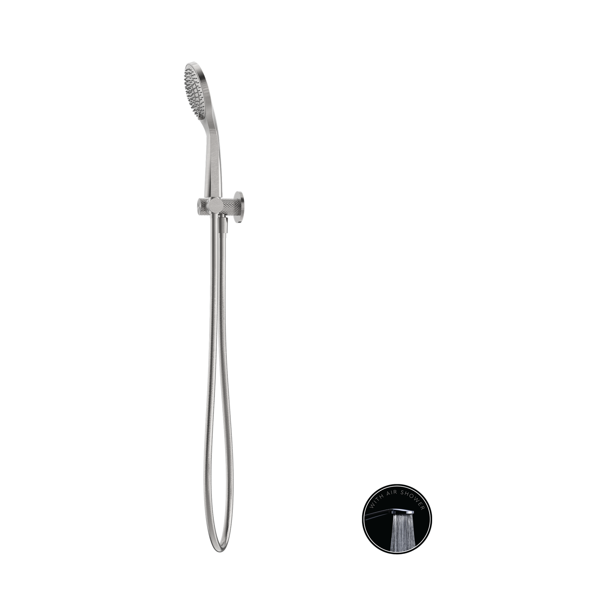 Nero Opal Shower On Bracket With Air Shower, Brushed Nickel