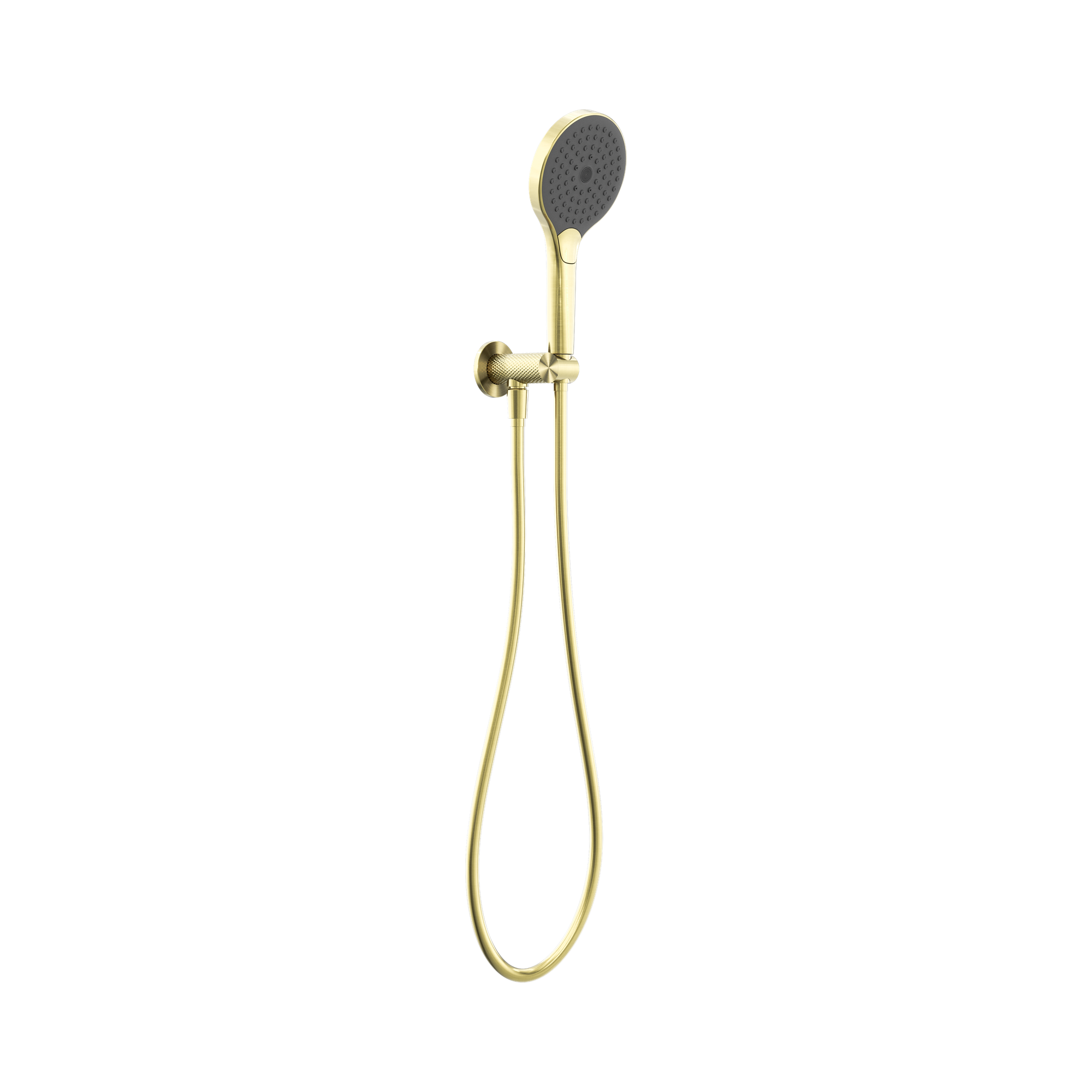 Nero Opal Shower On Bracket With Air Shower II, Brushed Gold