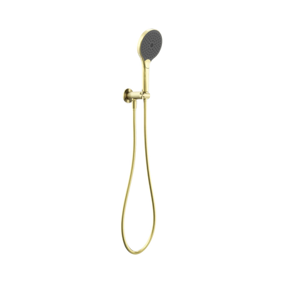 Nero Opal Shower On Bracket With Air Shower II, Brushed Gold