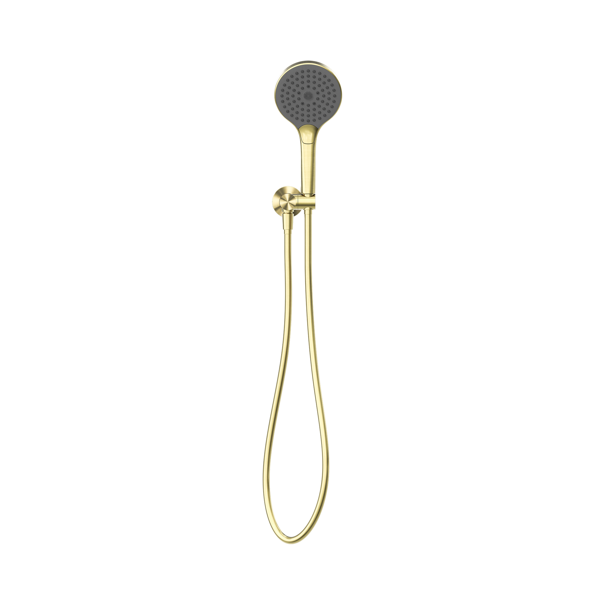 Nero Opal Shower On Bracket With Air Shower II, Brushed Gold