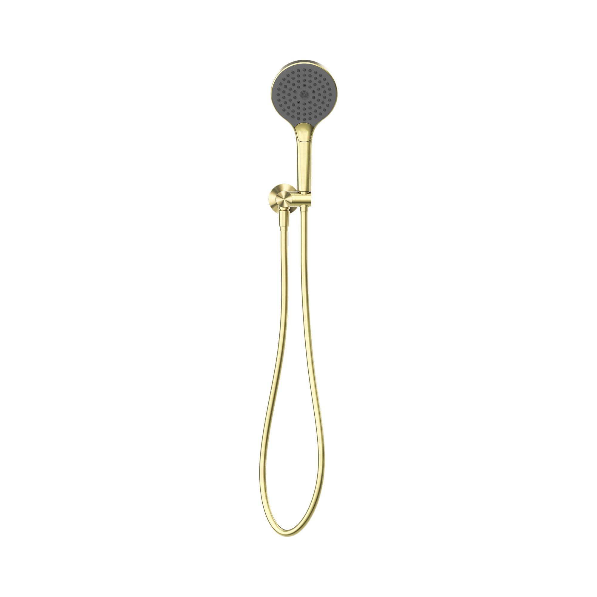 Nero Opal Shower On Bracket With Air Shower II, Brushed Gold