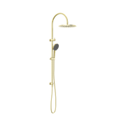 Nero Opal Twin Shower With Air Shower II, Brushed Gold