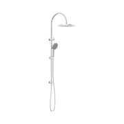 Nero Opal Twin Shower With Air Shower II, Brushed Nickel