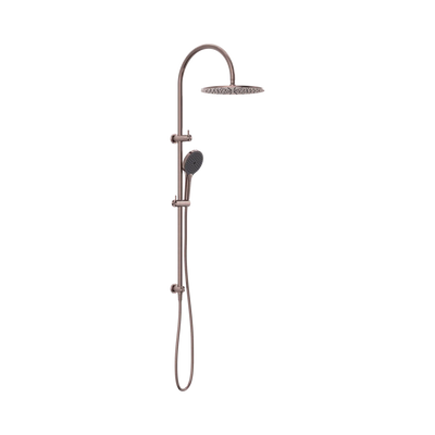 Nero Opal Twin Shower With Air Shower II, Brushed Bronze
