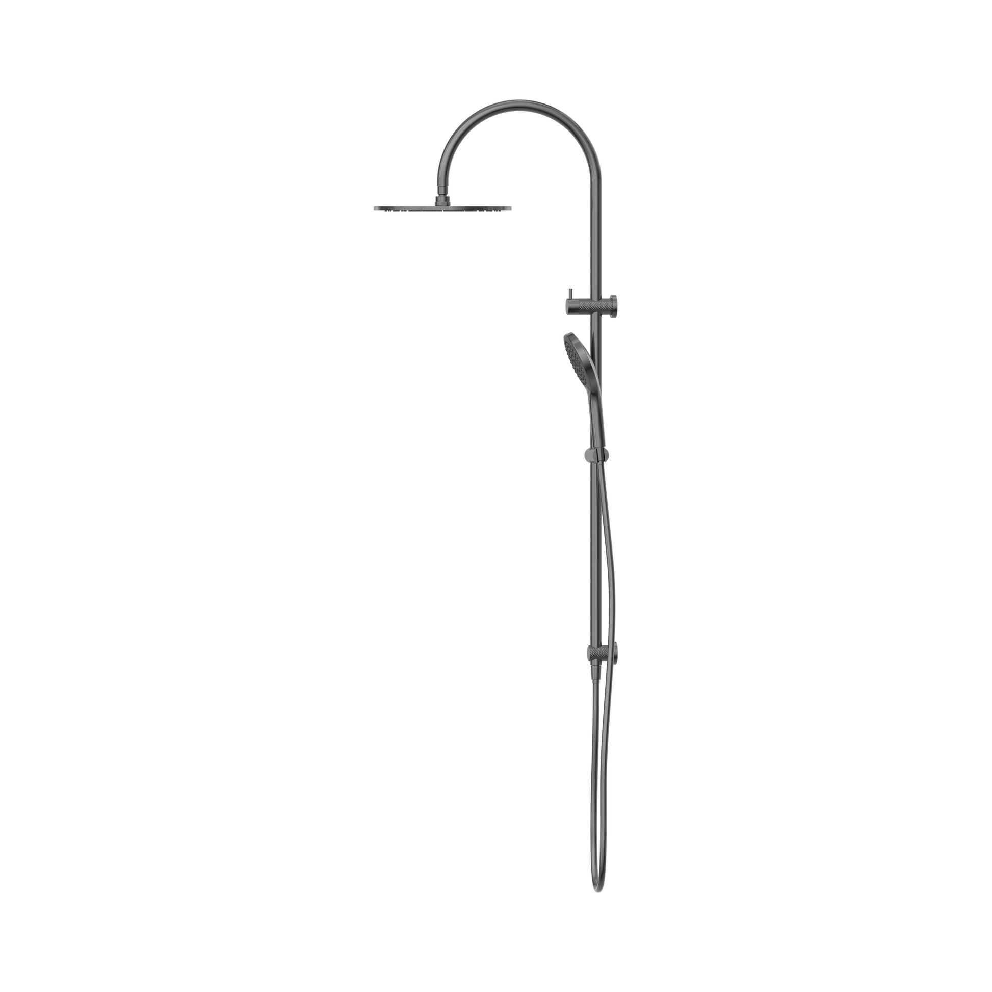 Nero Opal Twin Shower With Air Shower II, Graphite