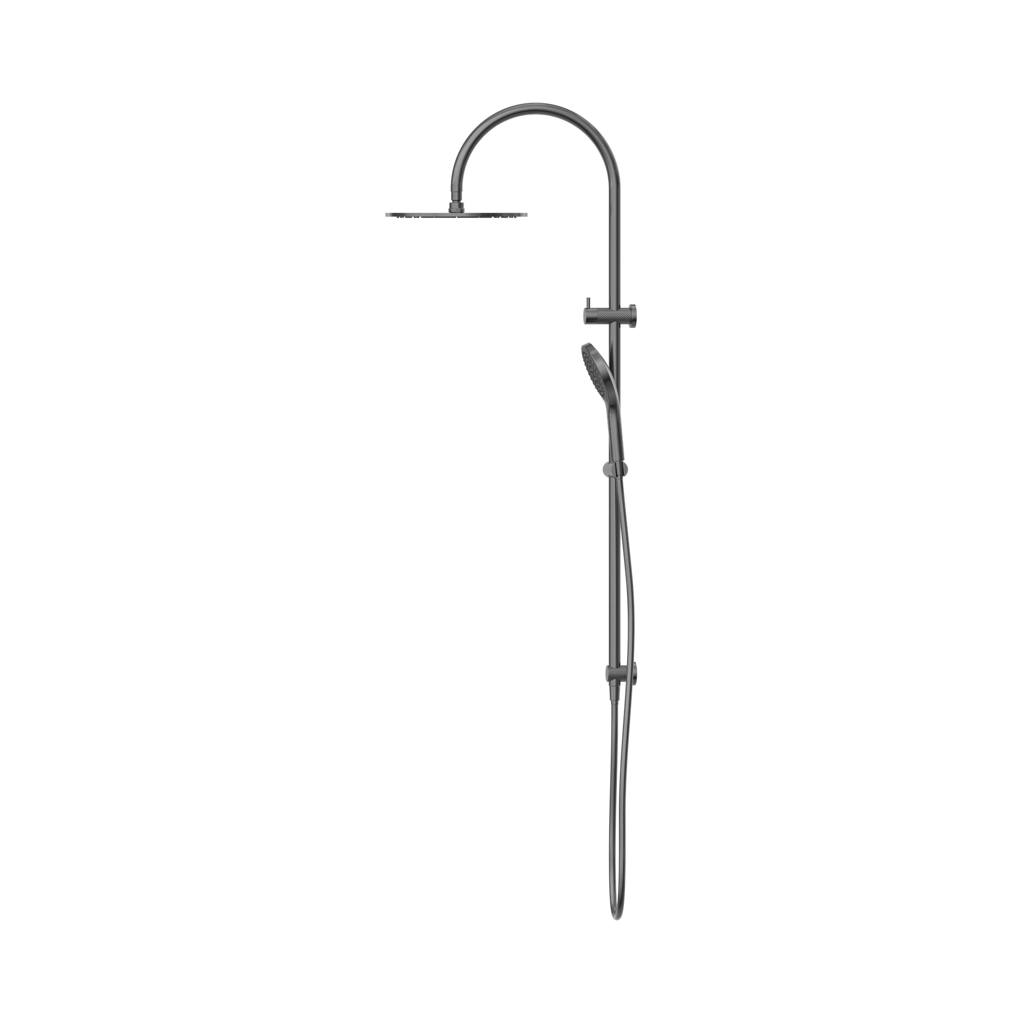 Nero Opal Twin Shower With Air Shower II, Graphite