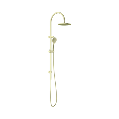 Nero Opal Twin Shower With Air Shower, Brushed Gold