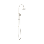 Nero Opal Twin Shower With Air Shower, Brushed Nickel