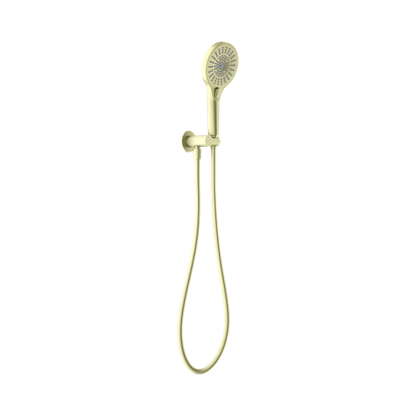Nero Opal Shower On Bracket, Brushed Gold