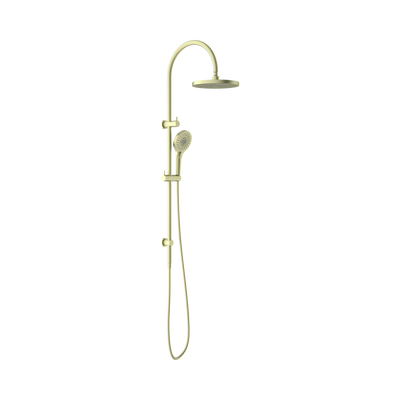 Nero Opal Twin Shower, Brushed Gold