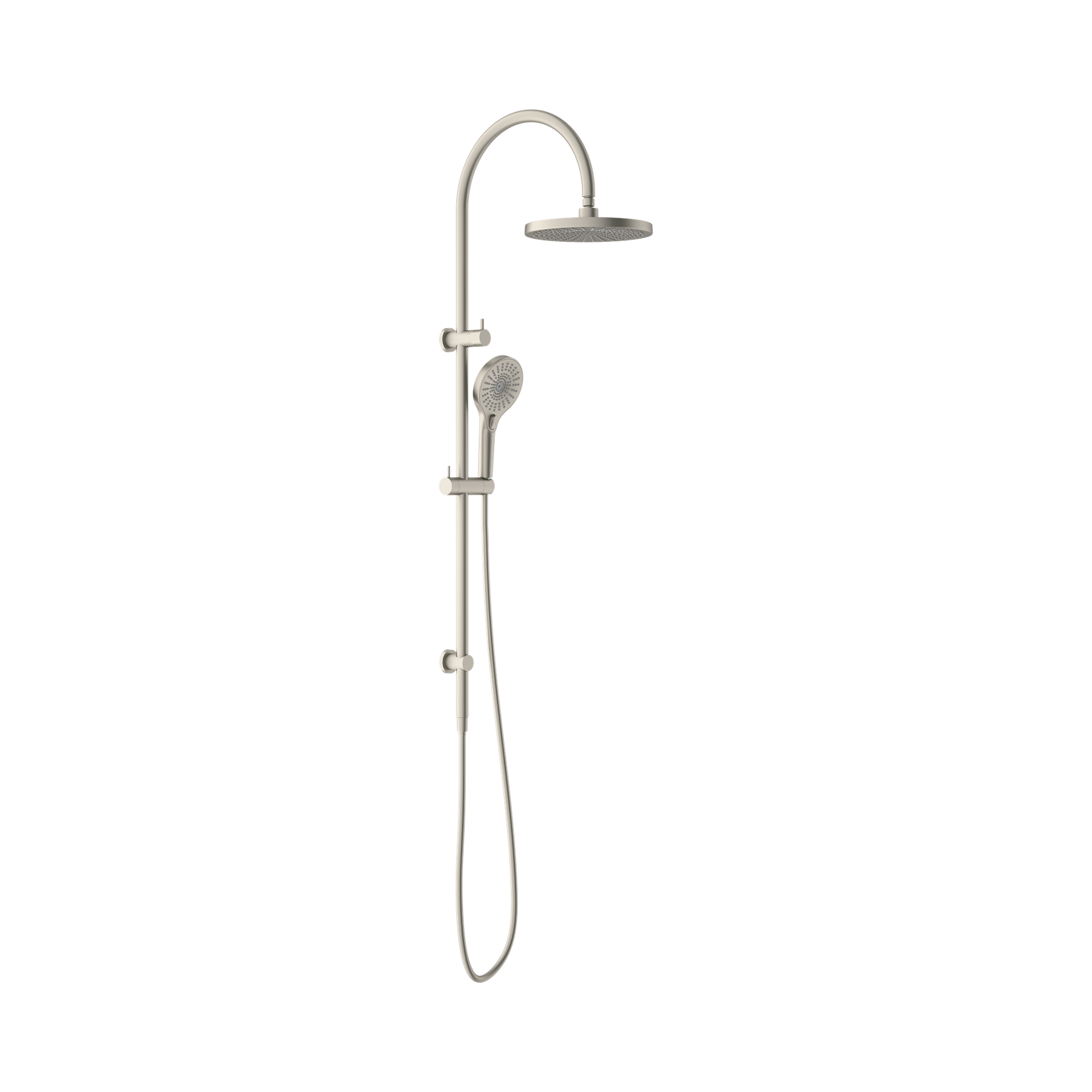 Nero Opal Twin Shower, Brushed Nickel