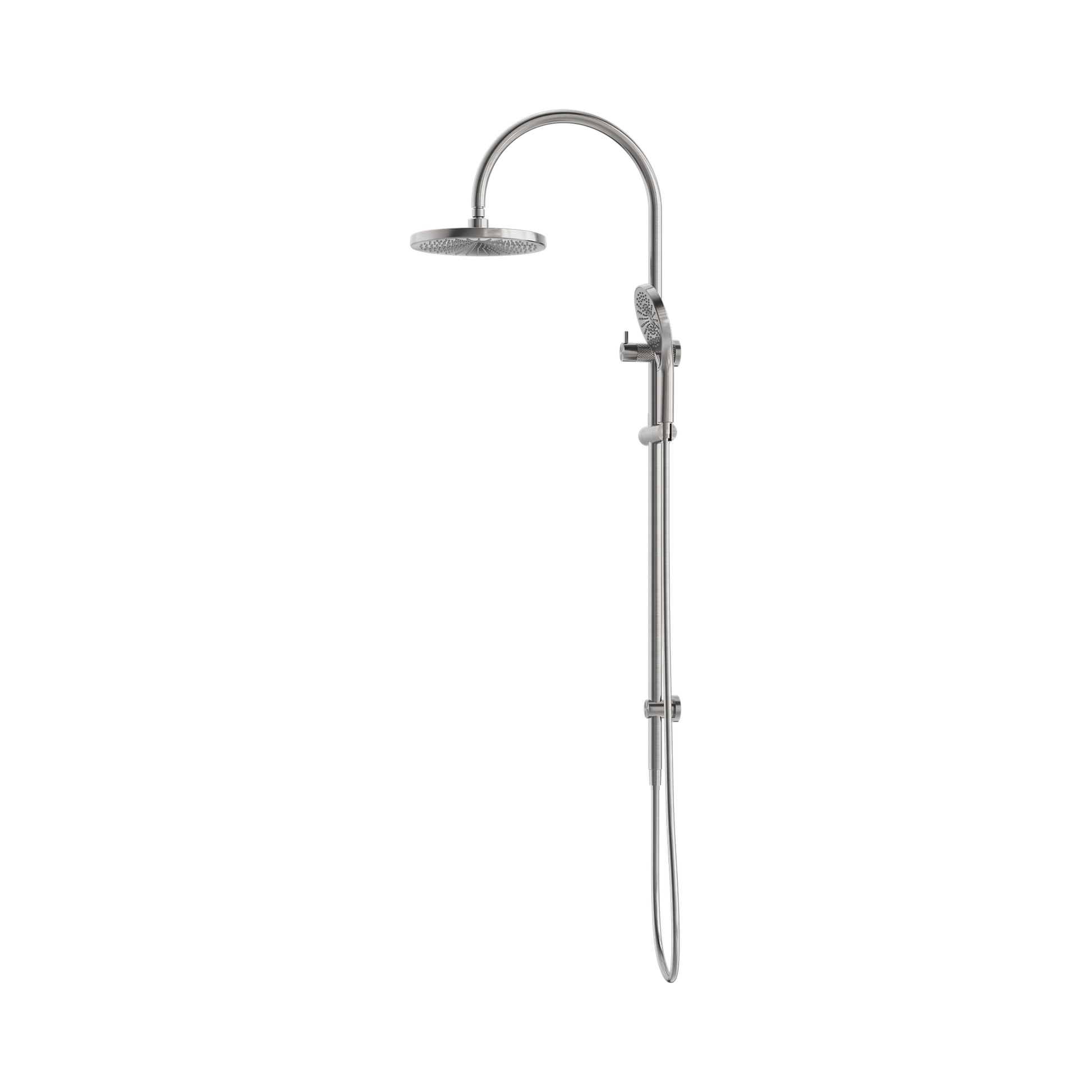 Nero Opal Twin Shower, Brushed Nickel