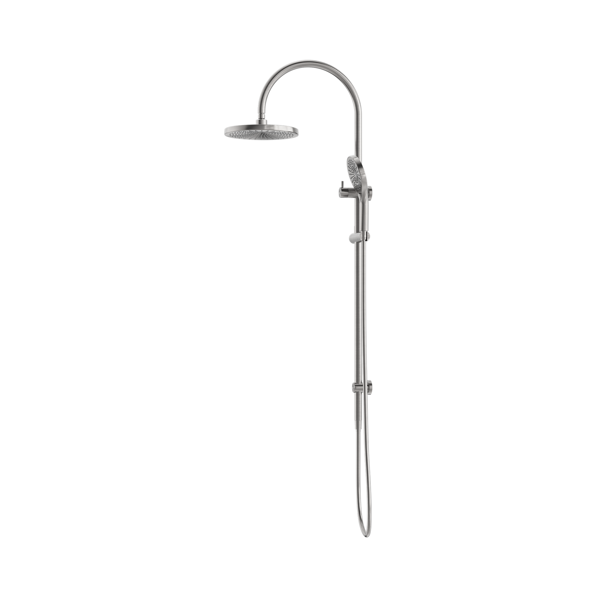 Nero Opal Twin Shower, Brushed Nickel