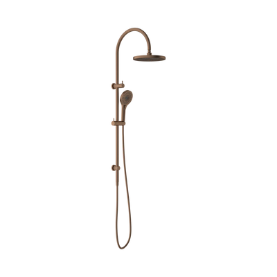 Nero Opal Twin Shower, Brushed Bronze