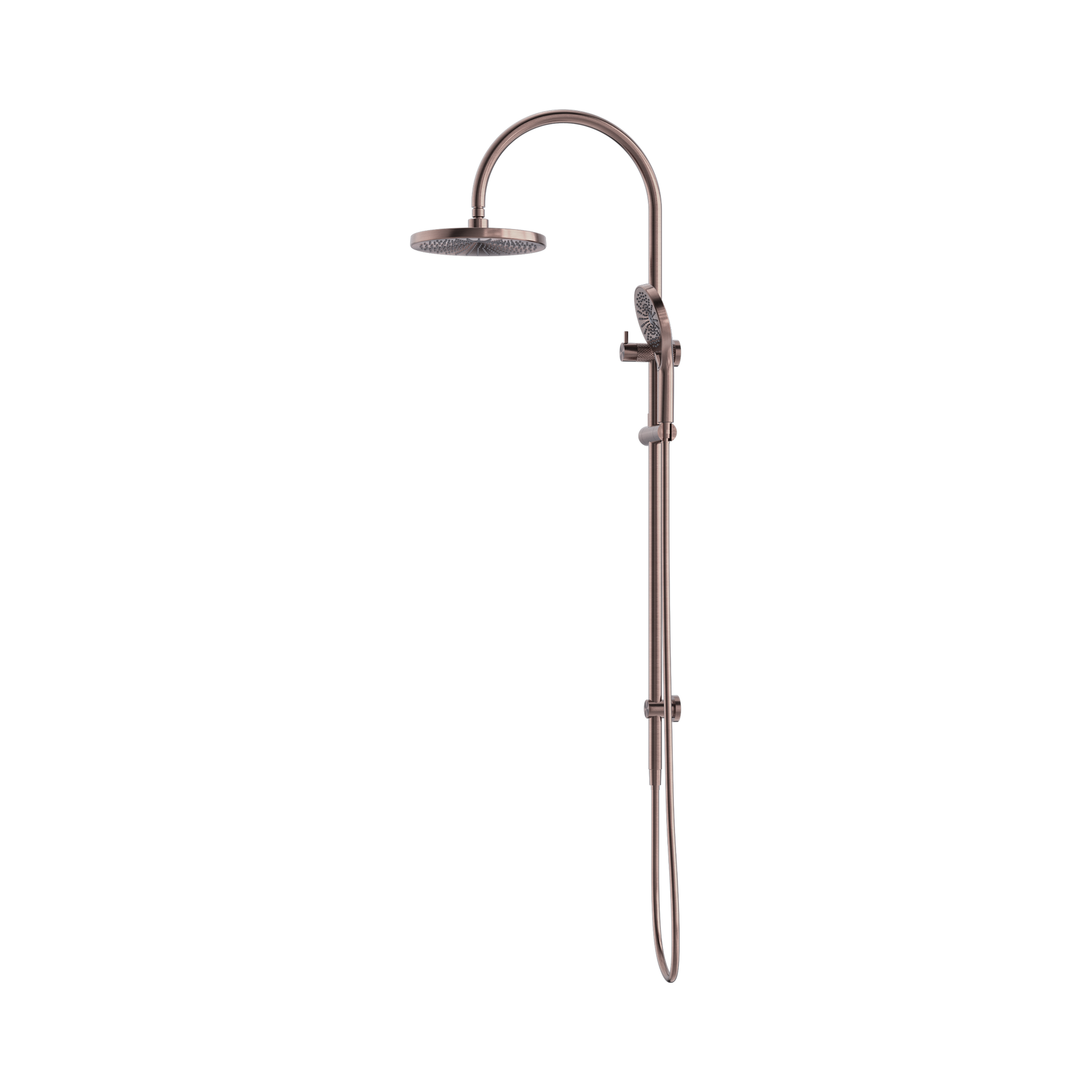 Nero Opal Twin Shower, Brushed Bronze
