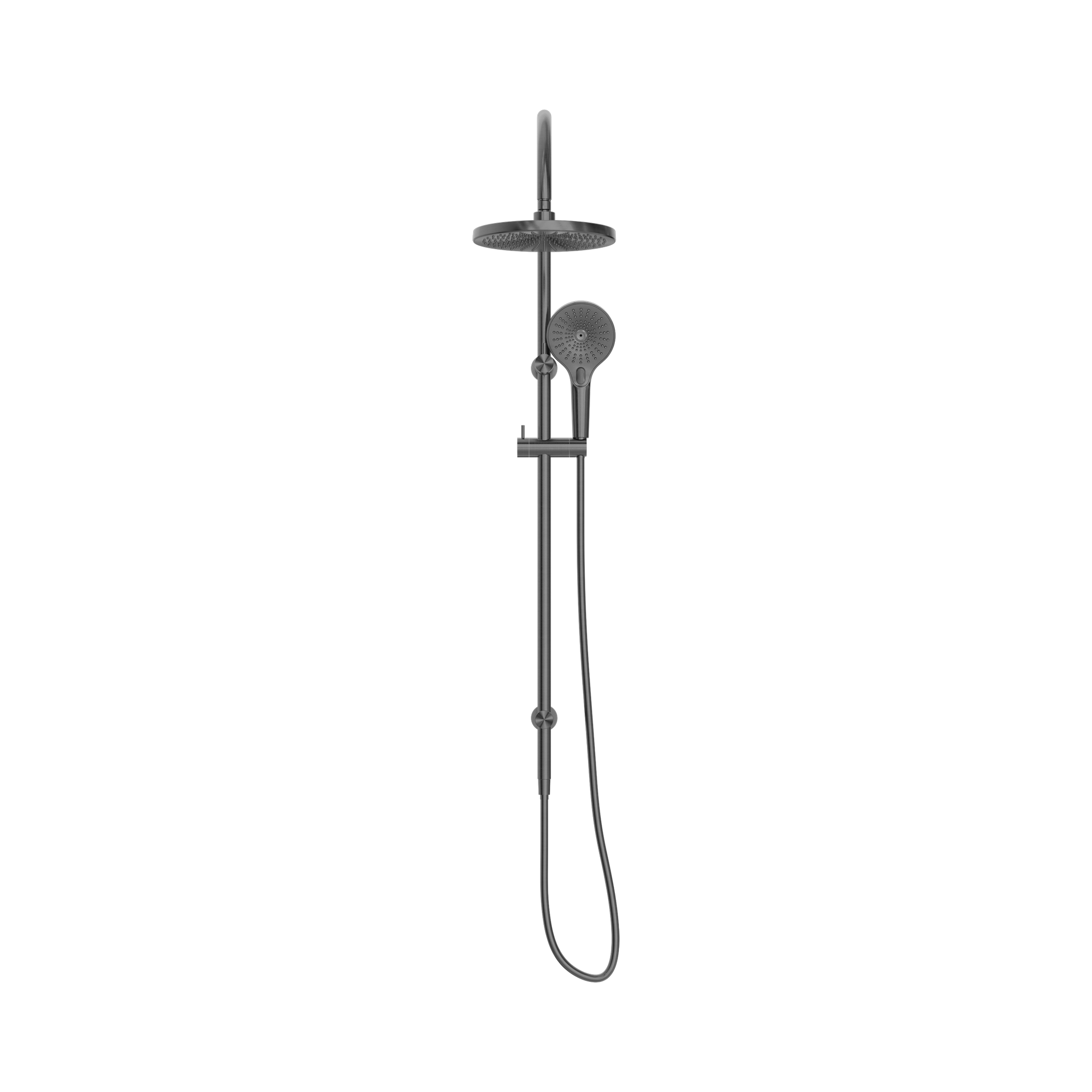 Nero Opal Twin Shower, Graphite
