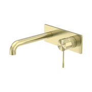 Nero Opal Wall Mixer Set 260mm, Brushed Gold