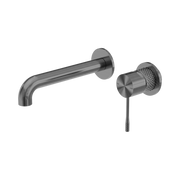 Nero Opal Wall Mixer Set Separate Back Plate 120mm, Graphite