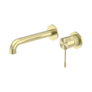 Nero Opal Wall Mixer Set Separate Back Plate 160mm, Brushed Gold