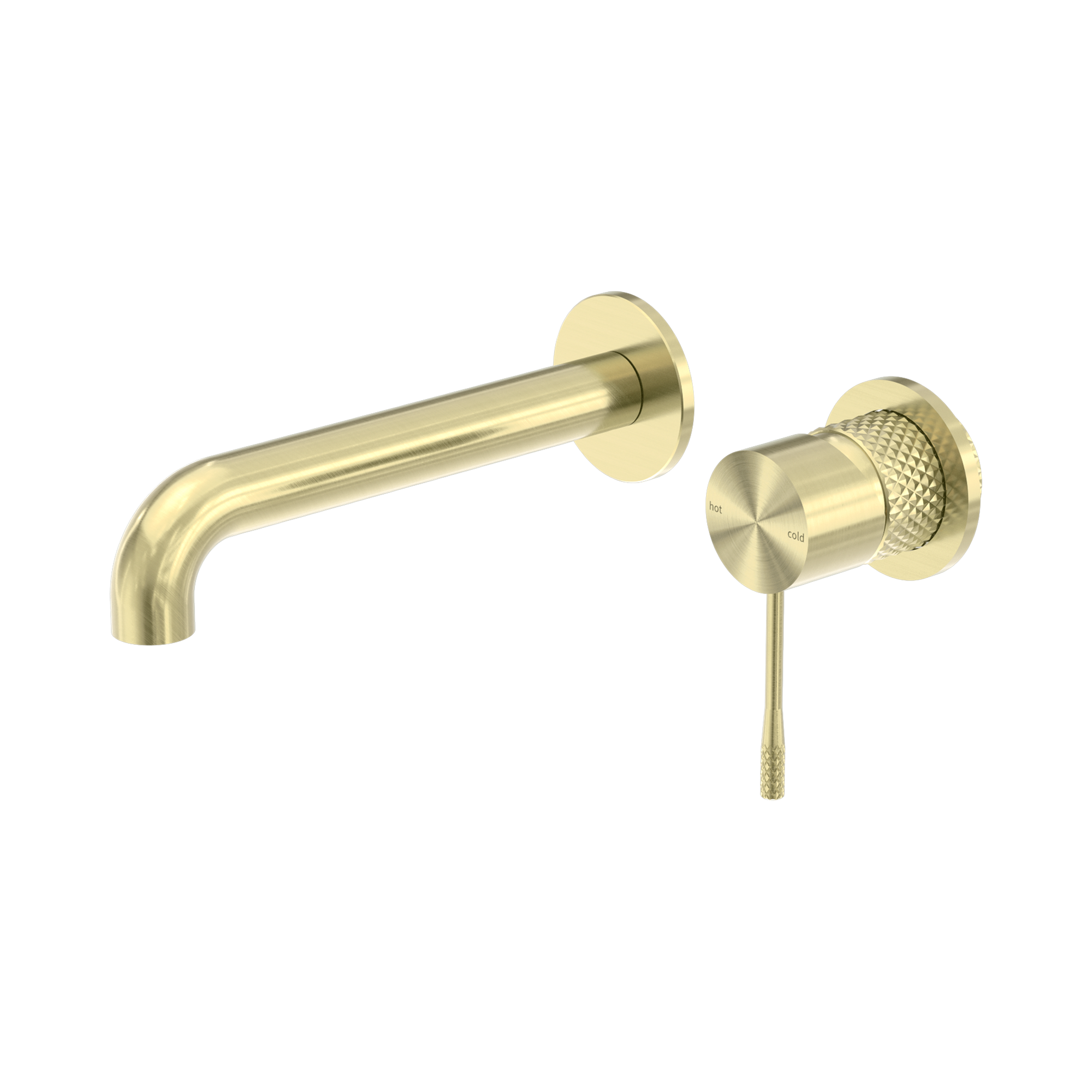 Nero Opal Wall Mixer Set Separate Back Plate 160mm, Brushed Gold