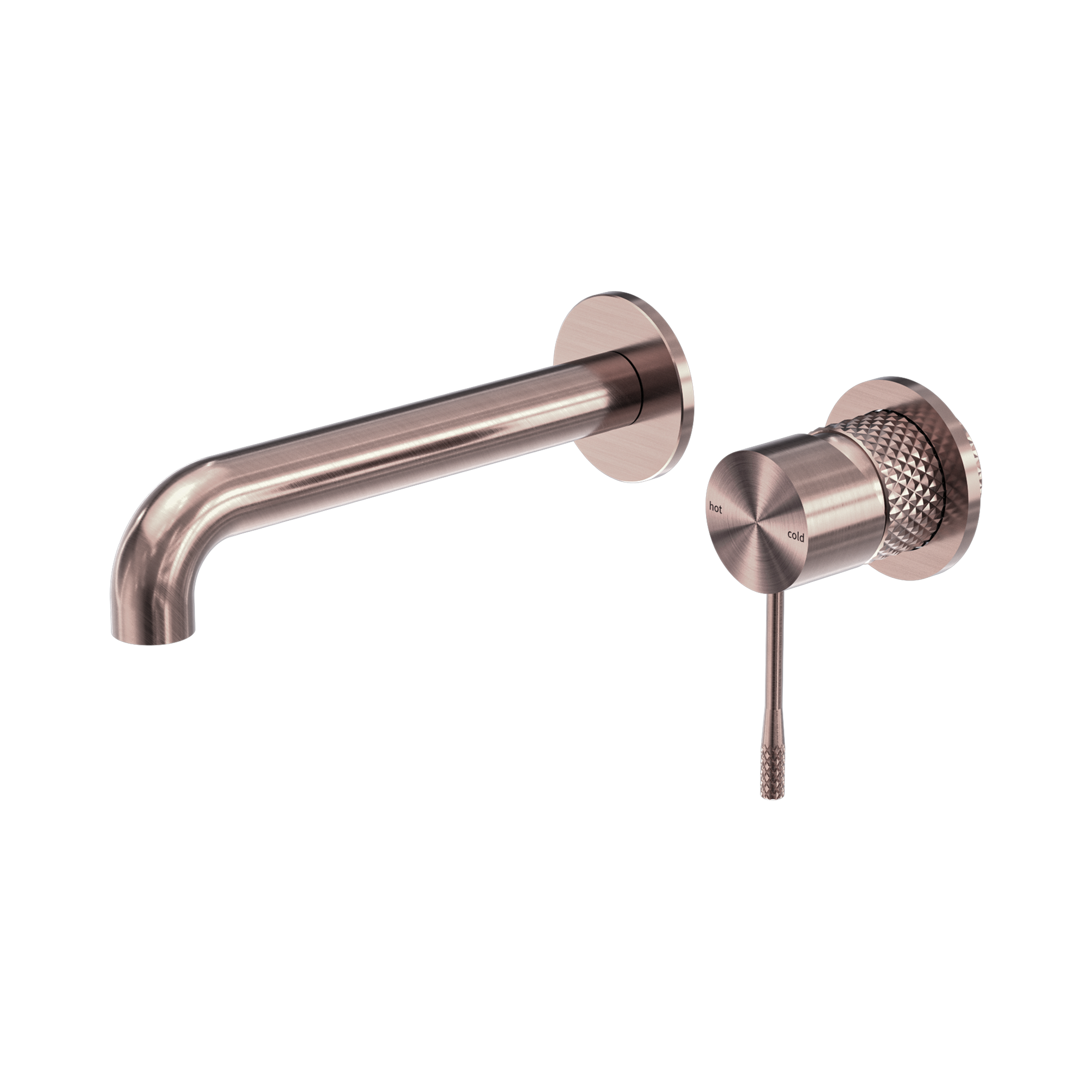 Nero Opal Wall Mixer Set Separate Back Plate 260mm, Brushed Bronze