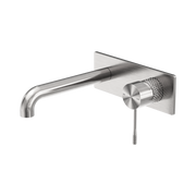 Nero Opal Wall Mixer Set 185mm, Brushed Nickel