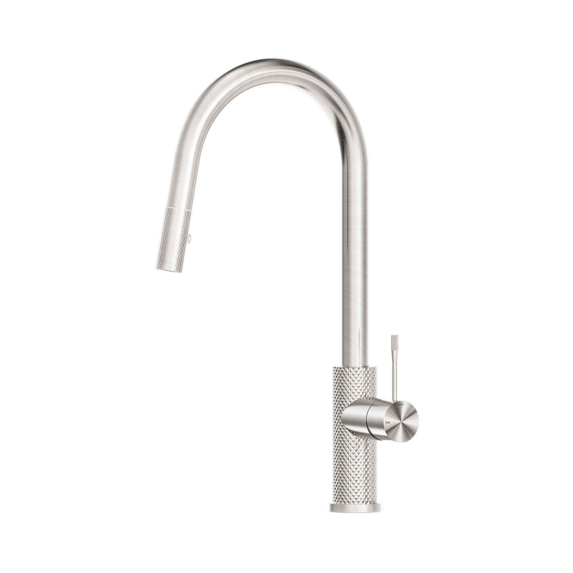 Nero Opal Pull Out Sink Mixer With Vegie Spray Function, Brushed Nickel