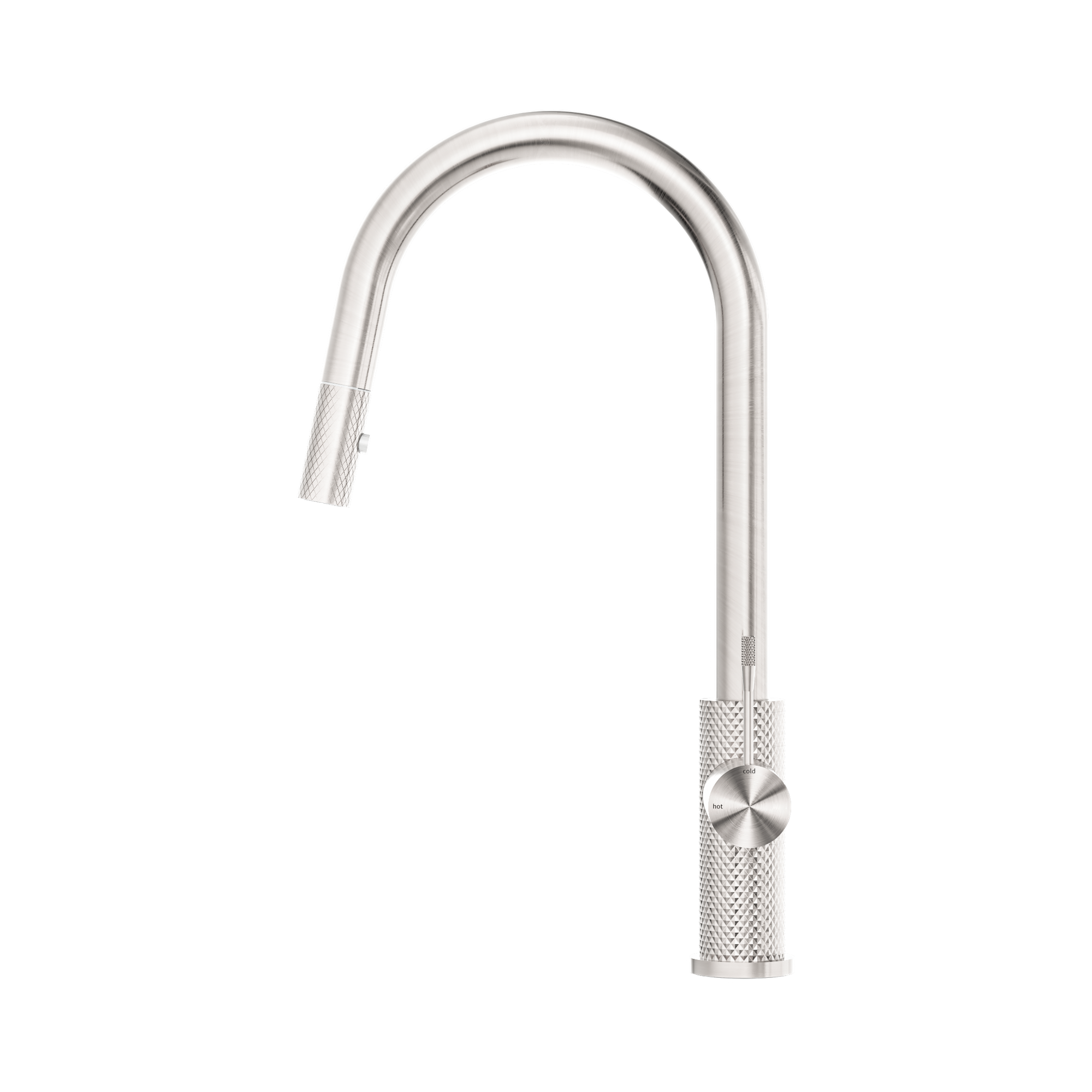 Nero Opal Pull Out Sink Mixer With Vegie Spray Function, Brushed Nickel