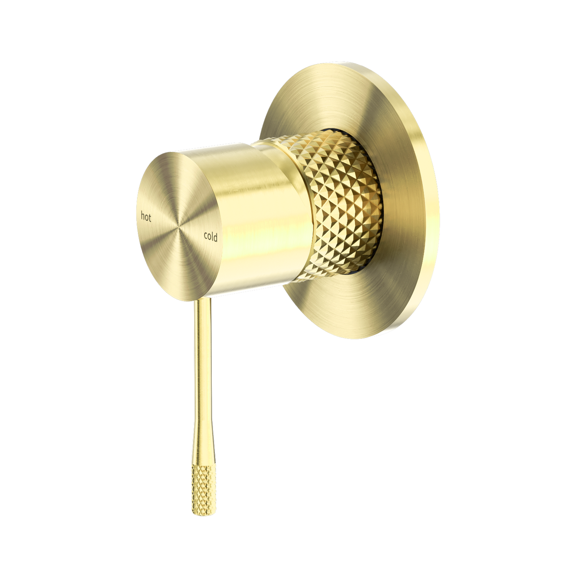 Nero Opal Wall/Shower Mixer 80mm Plate, Brushed Gold