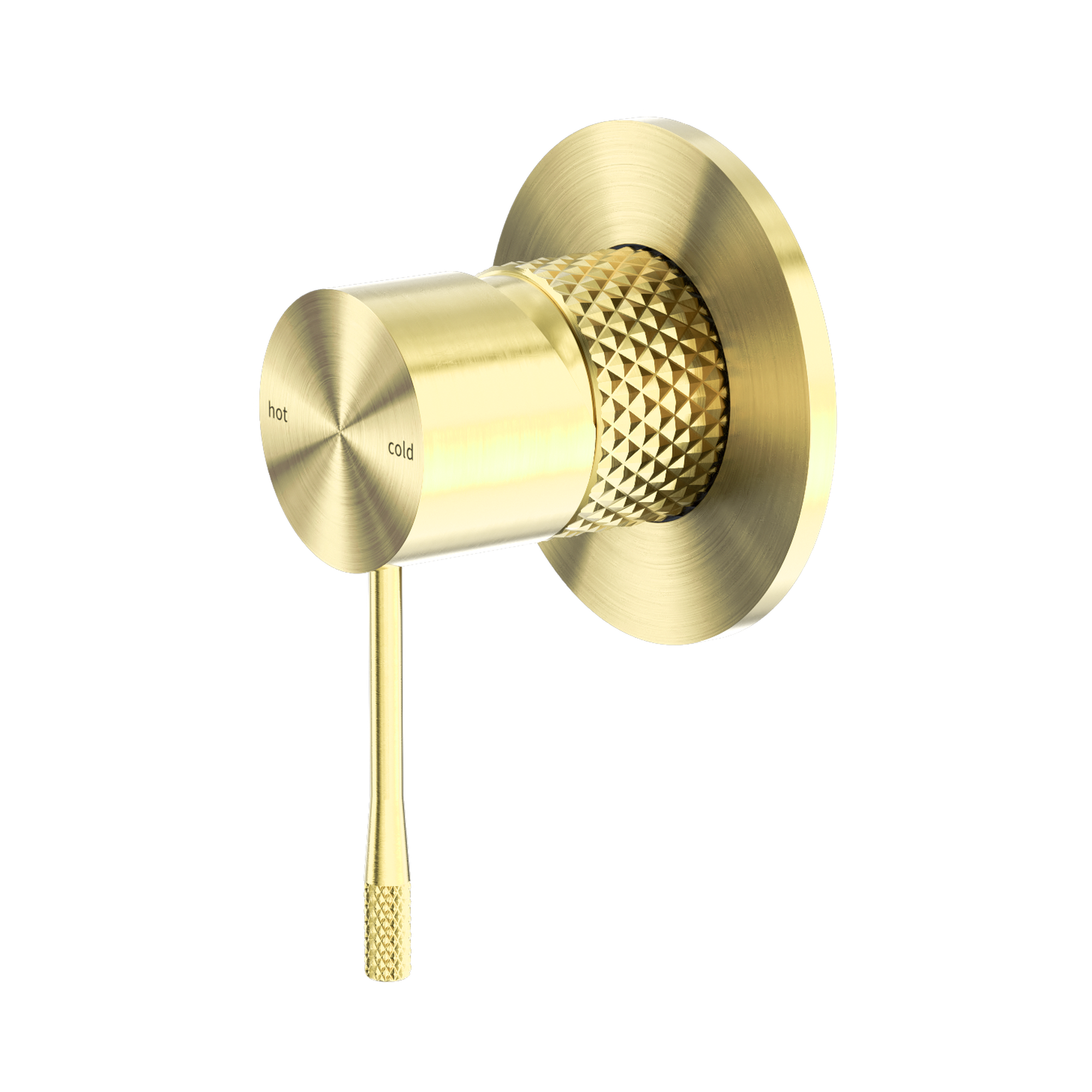 Nero Opal Wall/Shower Mixer 80mm Plate, Brushed Gold