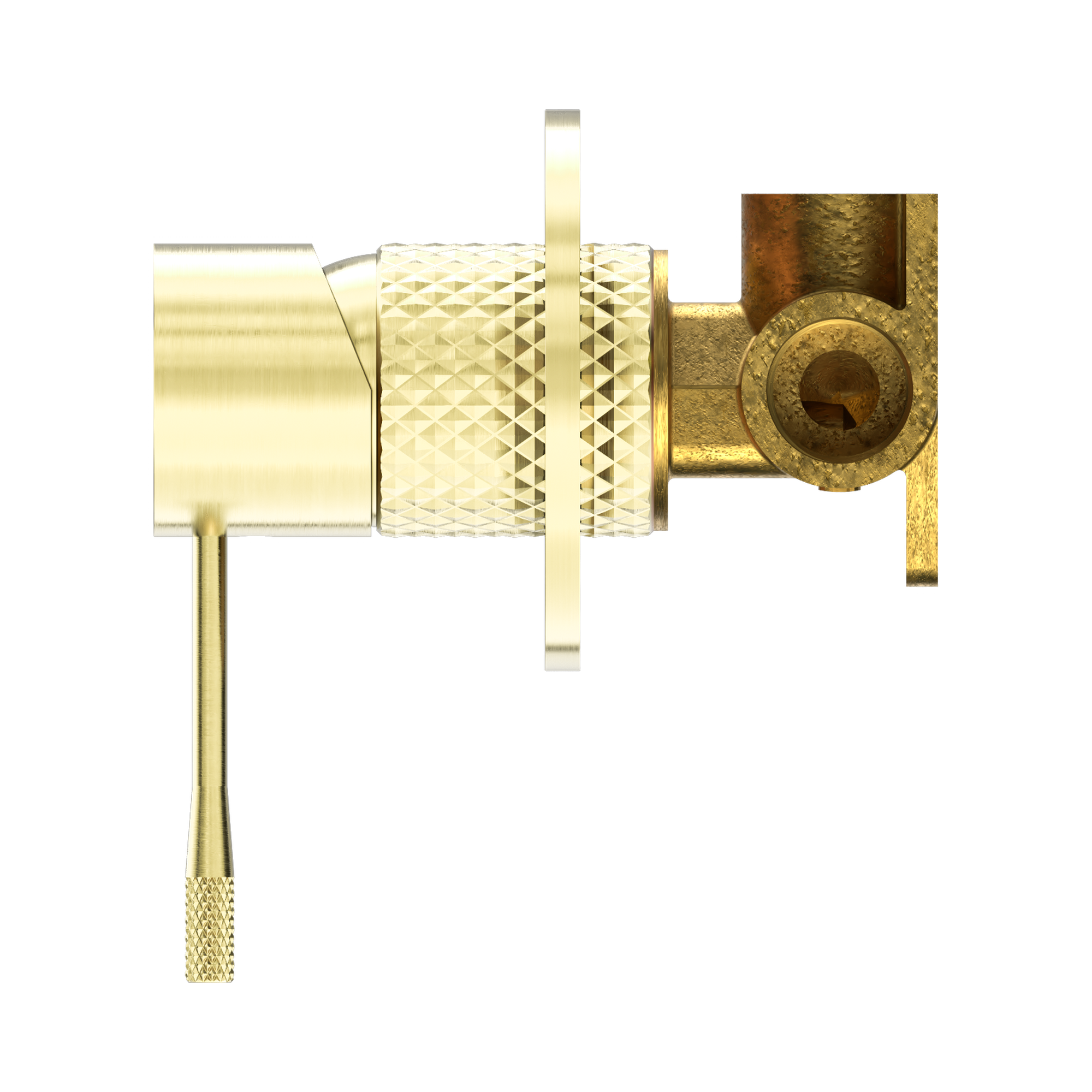 Nero Opal Wall/Shower Mixer 80mm Plate, Brushed Gold