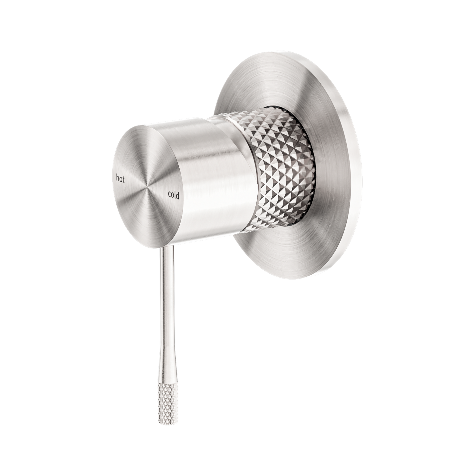 Nero Opal Wall/Shower Mixer 80mm Plate, Brushed Nickel