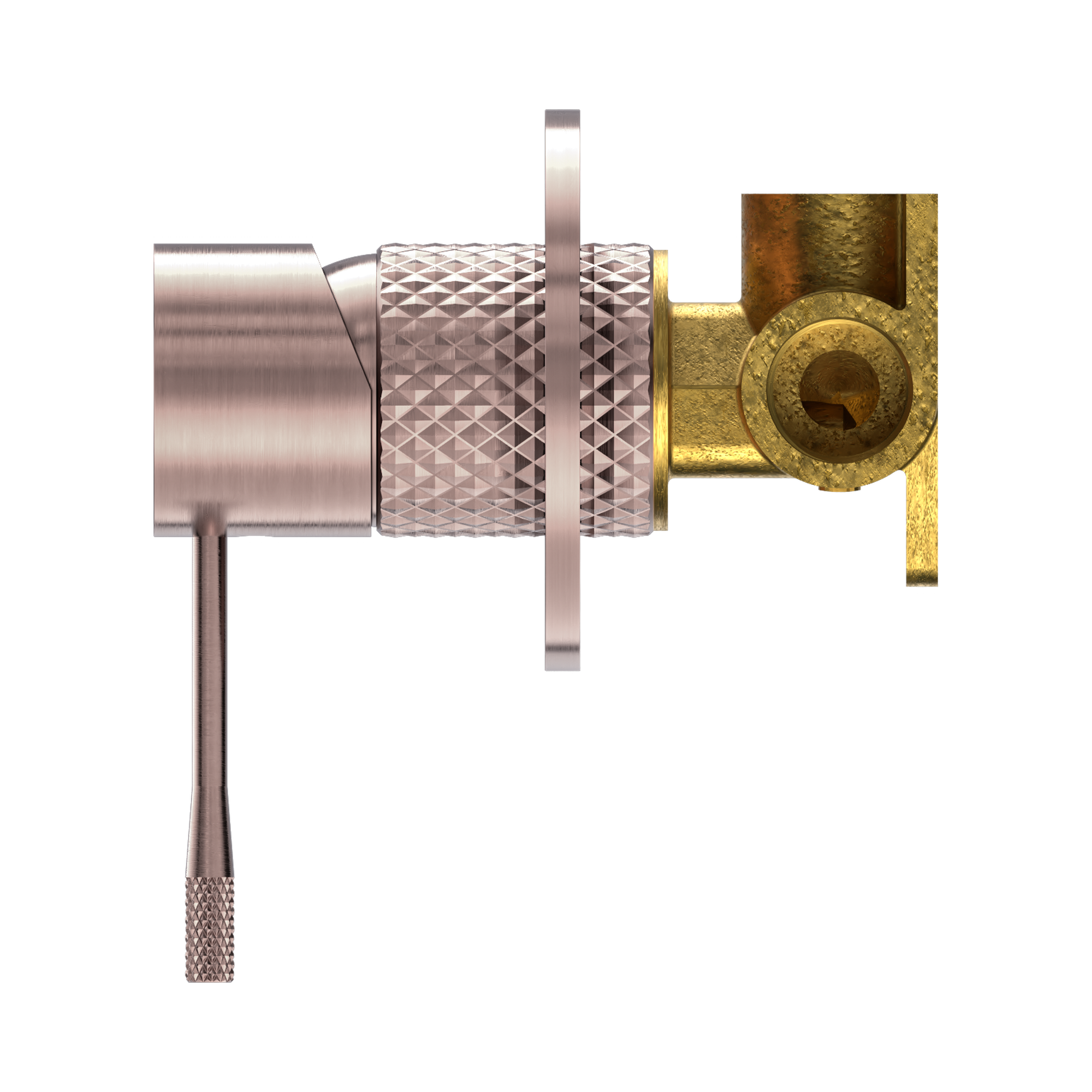 Nero Opal Wall/Shower Mixer 80mm Plate, Brushed Bronze