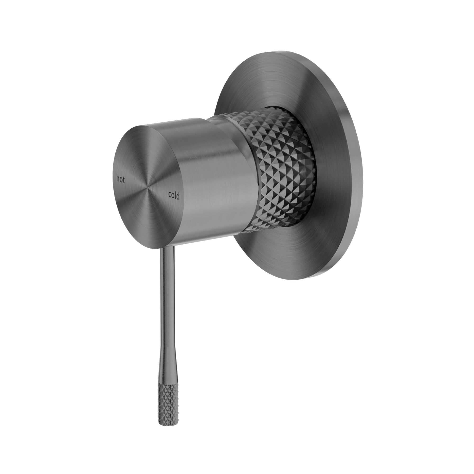 Nero Opal Wall/Shower Mixer 80mm Plate, Graphite
