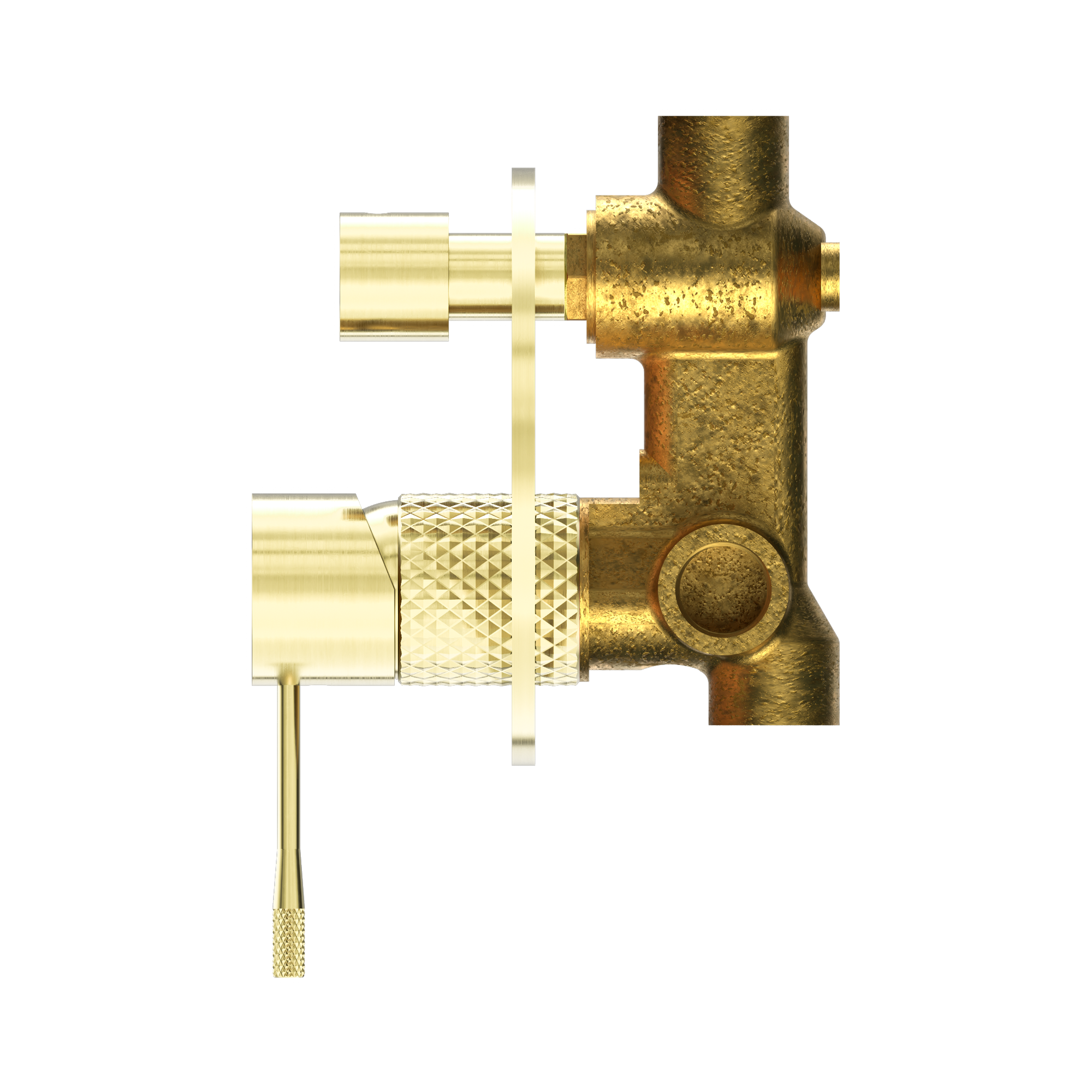 Nero Opal Diverter Mixer, Brushed Gold