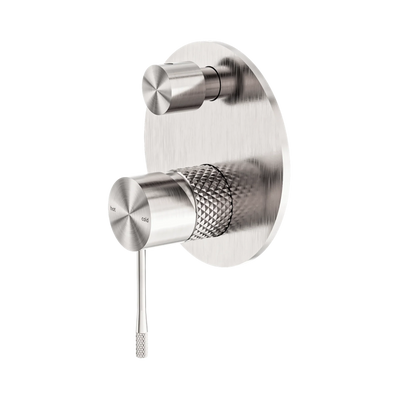 Nero Opal Shower Mixer With Diverter, Brushed Nickel