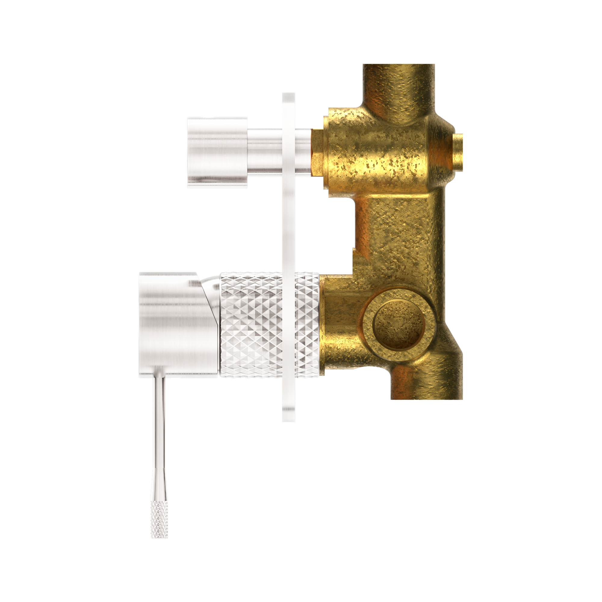 Nero Opal Diverter Mixer, Brushed Nickel