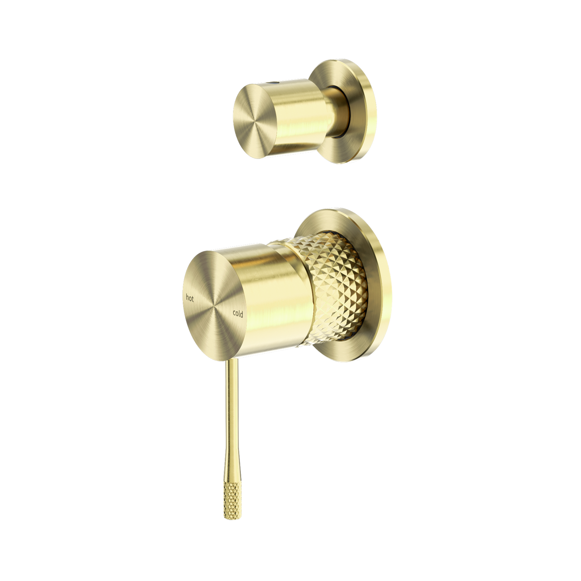 Nero Opal Diverter Mixer Separate Plate, Brushed Gold