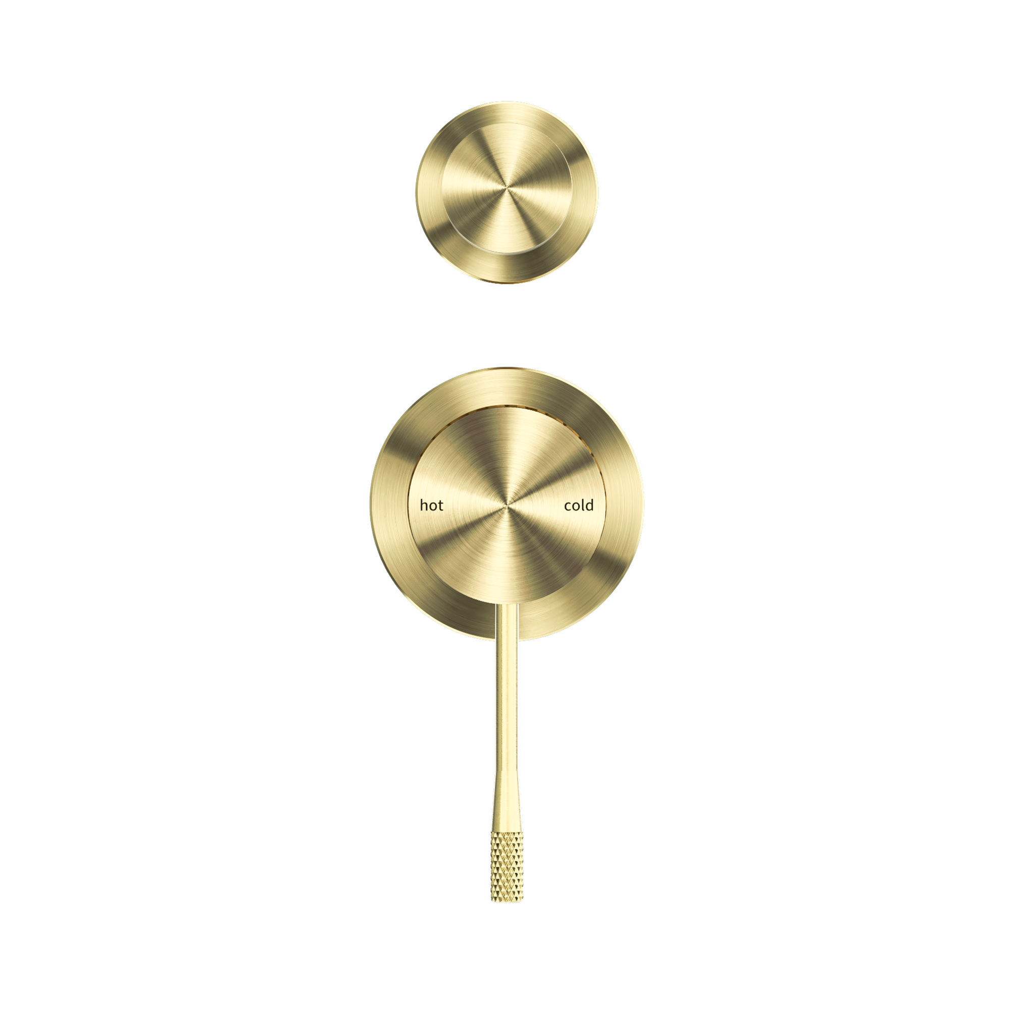Nero Opal Diverter Mixer Separate Plate, Brushed Gold