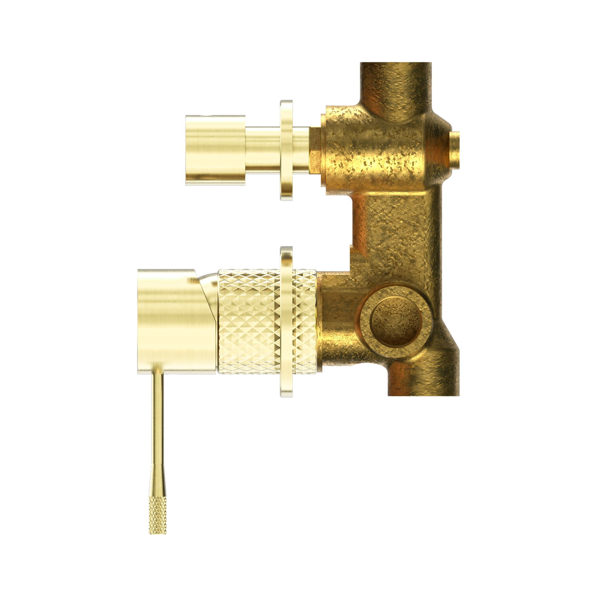 Nero Opal Diverter Mixer Separate Plate, Brushed Gold